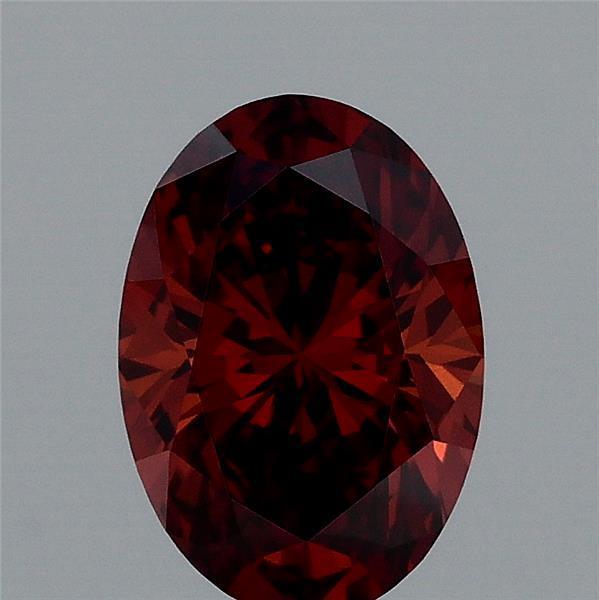 0.84 Ct. Fancy Deep Orange Oval Lab Grown Diamond
