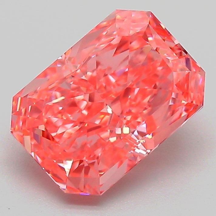 2.06 Ct. Fancy Vivid Pink Radiant Lab Grown Diamond