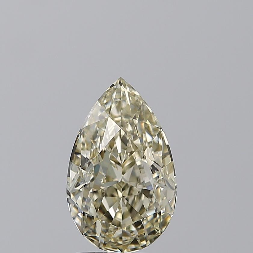 2.53 Ct. Fancy Light Brownish Greenish Yellow Pear Diamond