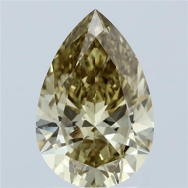 3.20 Ct. Fancy Intense Yellow Pear Lab Grown Diamond