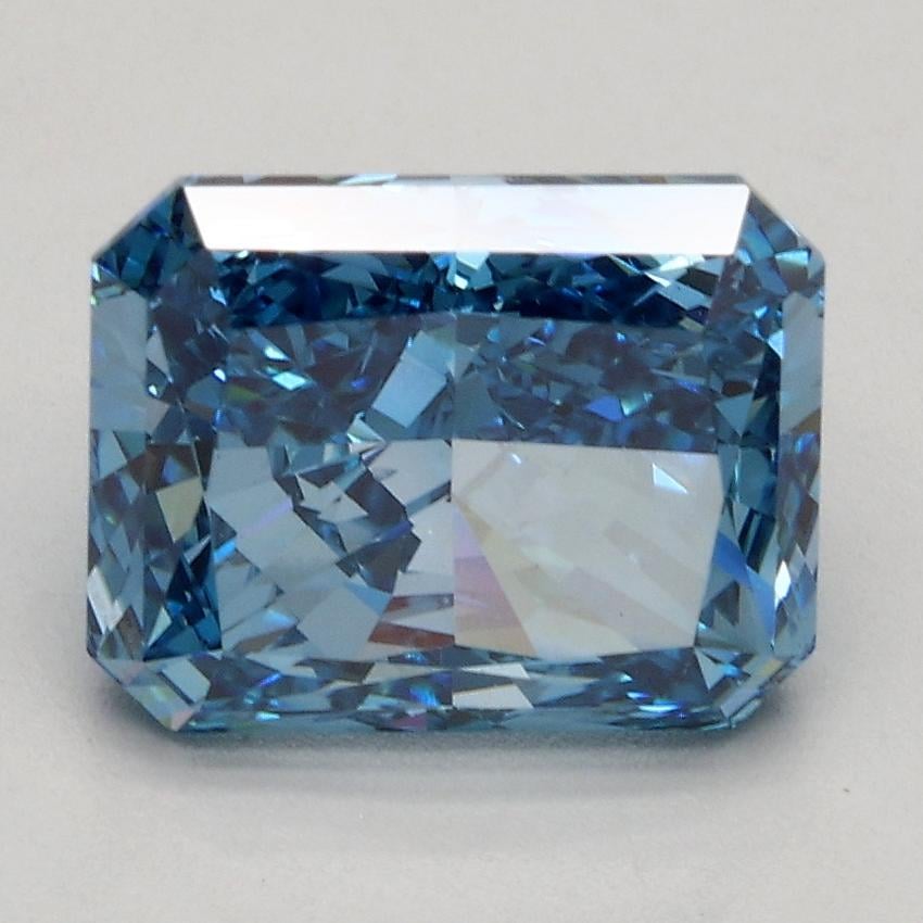 2.20 Ct. Fancy Vivid Blue Radiant Lab Grown Diamond