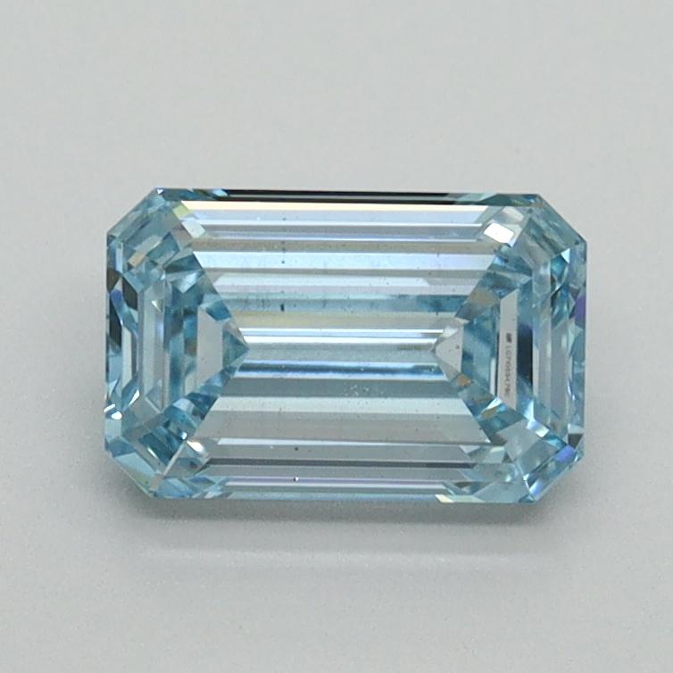 1.03 Ct. Fancy Intense Blue Emerald Lab Grown Diamond