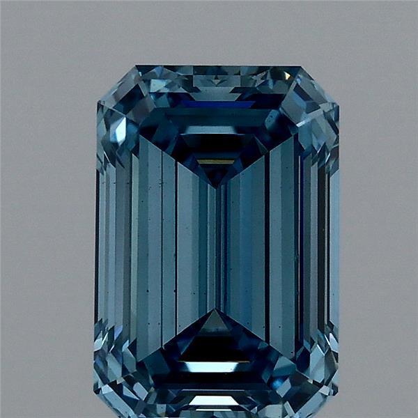 1.05 Ct. Fancy Vivid  Blue Emerald Lab Grown Diamond