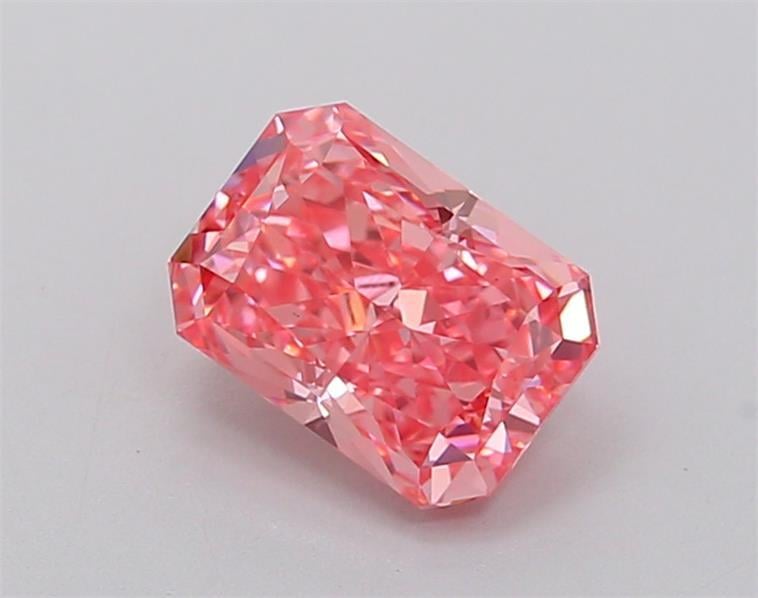 1.23 Ct. Fancy Vivid  Pink Radiant Lab Grown Diamond