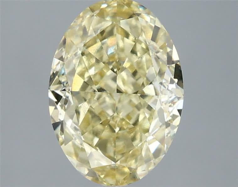 3.00 Ct. Fancy Yellow Oval Lab Grown Diamond