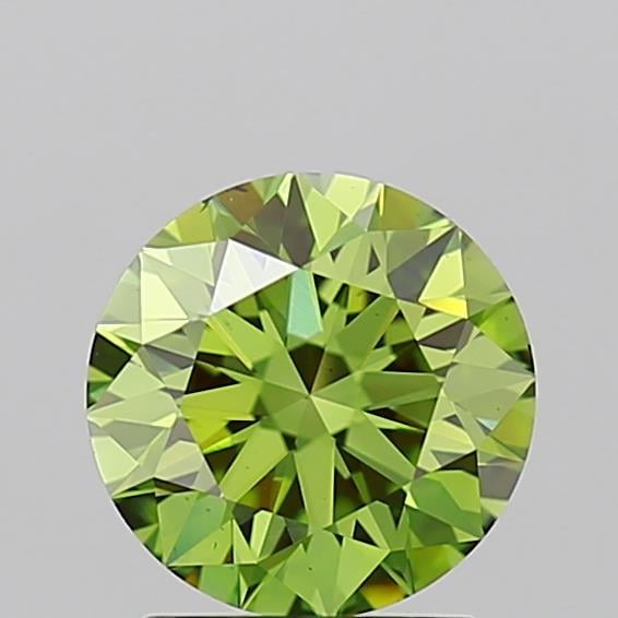 1.50 Ct. Fancy Vivid Green Round Lab Grown Diamond