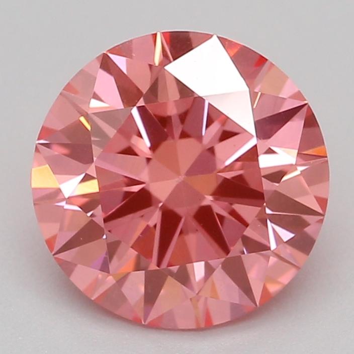 1.08 Ct. Fancy Vivid Pink Round Lab Grown Diamond