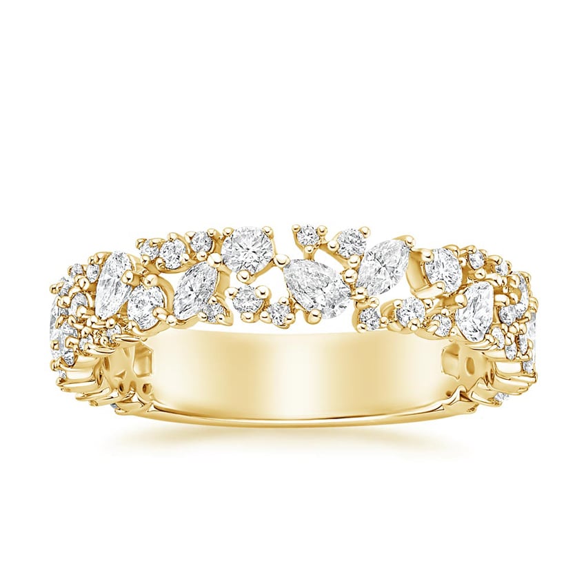 18K Yellow Gold Glacé Diamond Ring (3/4 ct. tw.) with Glacé Diamond ...