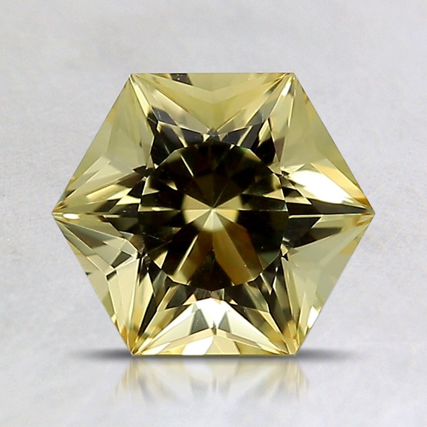 7.7mm Unheated Yellow Modified Hexagon Citrine