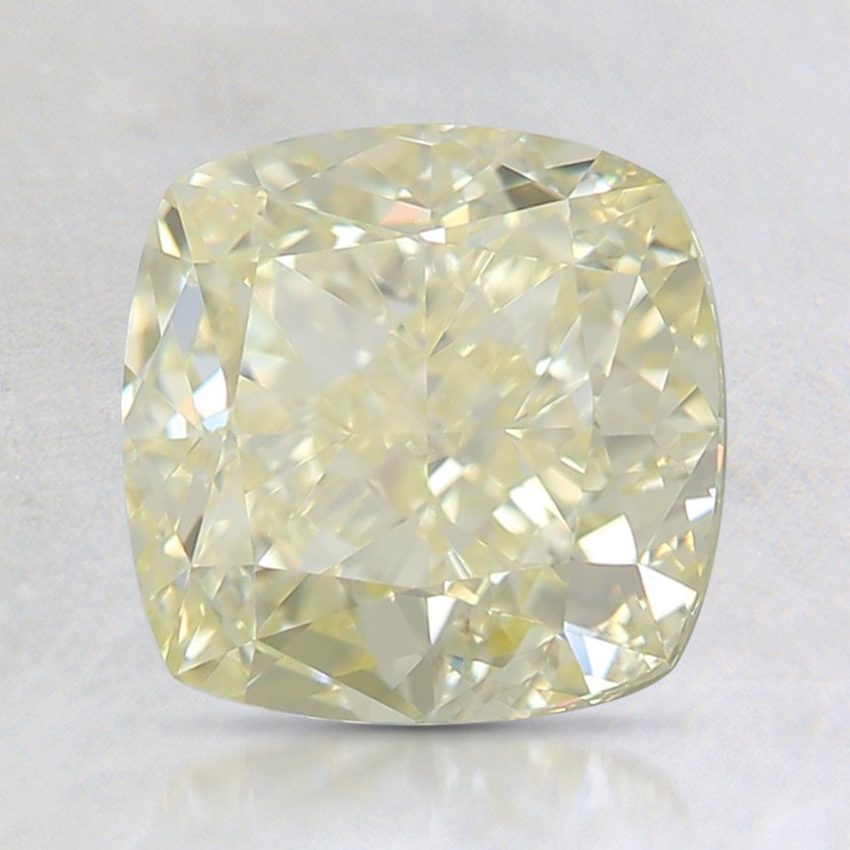 2.51 Ct. Fancy Light Yellow Cushion Diamond