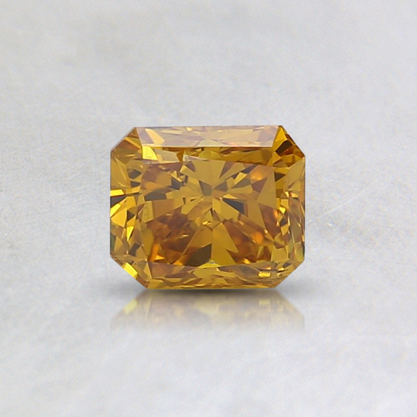 0.51 Ct. Fancy Vivid Yellow Orange Emerald Lab Grown Diamond