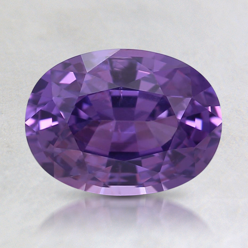 8.1x6mm Unheated Purple Oval Sapphire