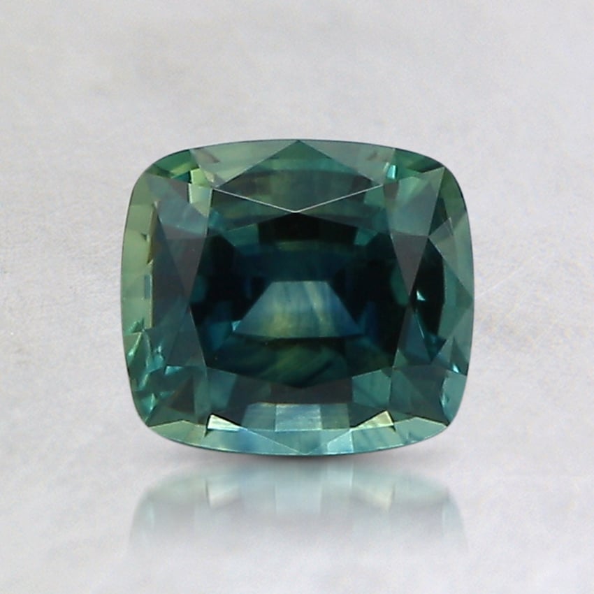 6x5.4mm Teal Cushion Montana Sapphire