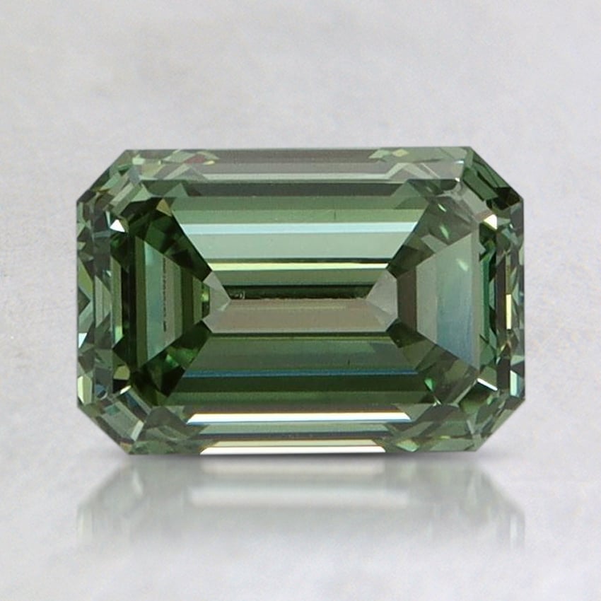 1.51 Ct. Fancy Vivid Pacific Green Emerald Lab Grown Diamond