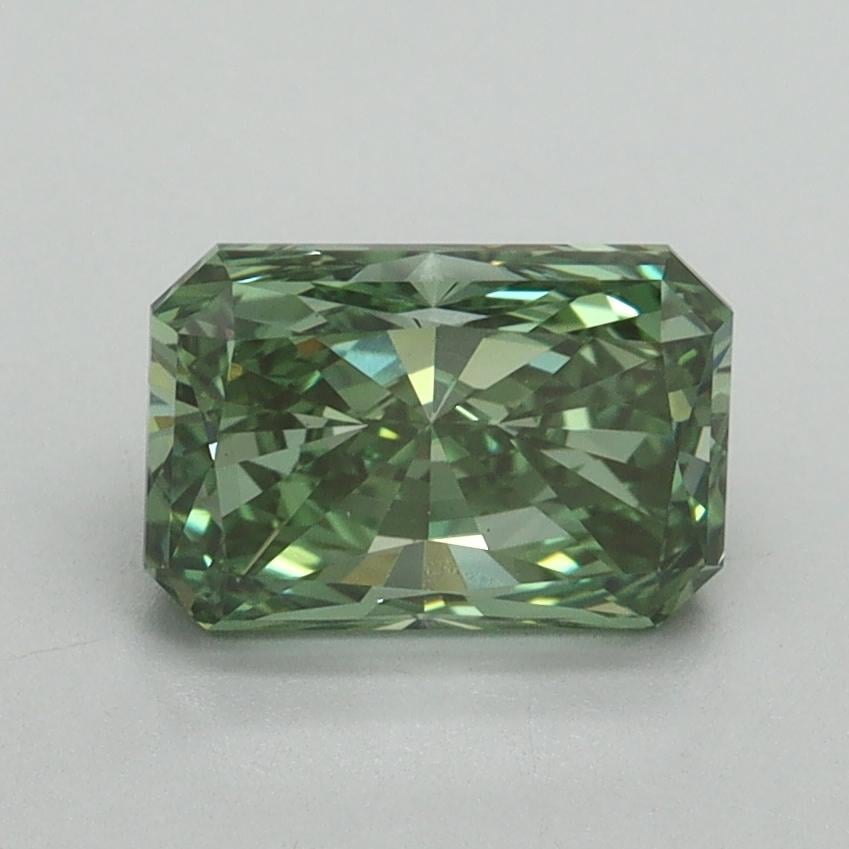 1.54 Ct. Fancy Vivid Green Radiant Lab Grown Diamond
