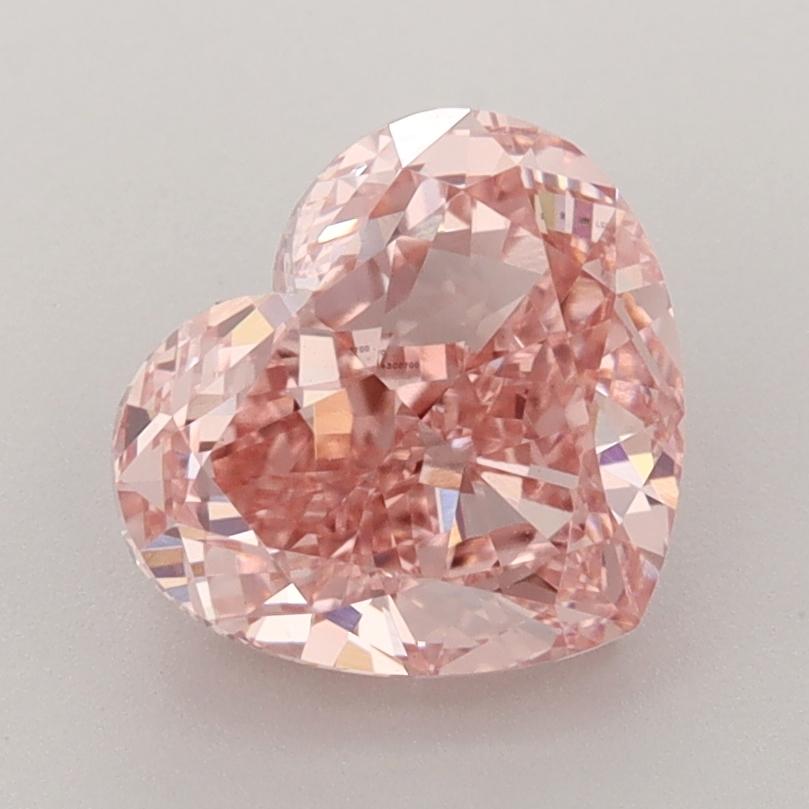 2.54 Ct. Fancy Vivid  Pink Heart Lab Grown Diamond