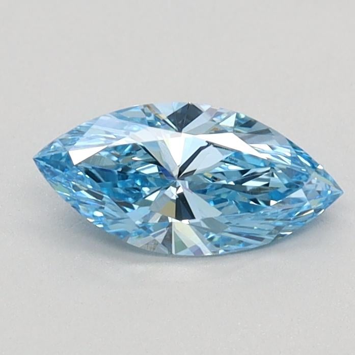 0.41 Ct. Fancy Vivid Blue Marquise Lab Grown Diamond