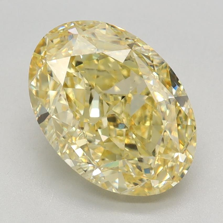 2.66 Ct. Fancy Intense Yellow Oval Lab Grown Diamond