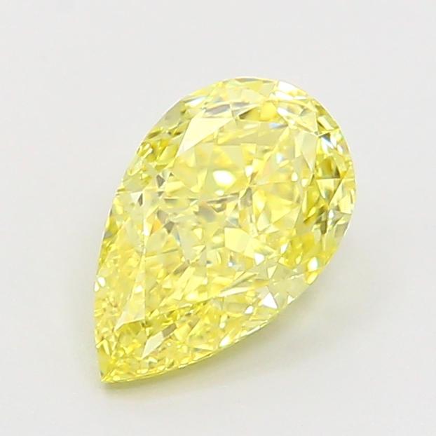 1.52 Ct. Fancy Vivid Yellow Pear Lab Grown Diamond