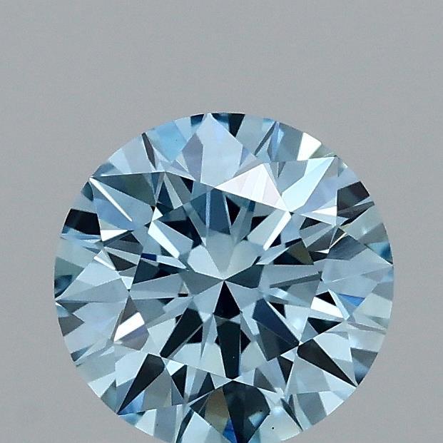 1.01 Ct. Fancy Vivid Blue Round Lab Grown Diamond