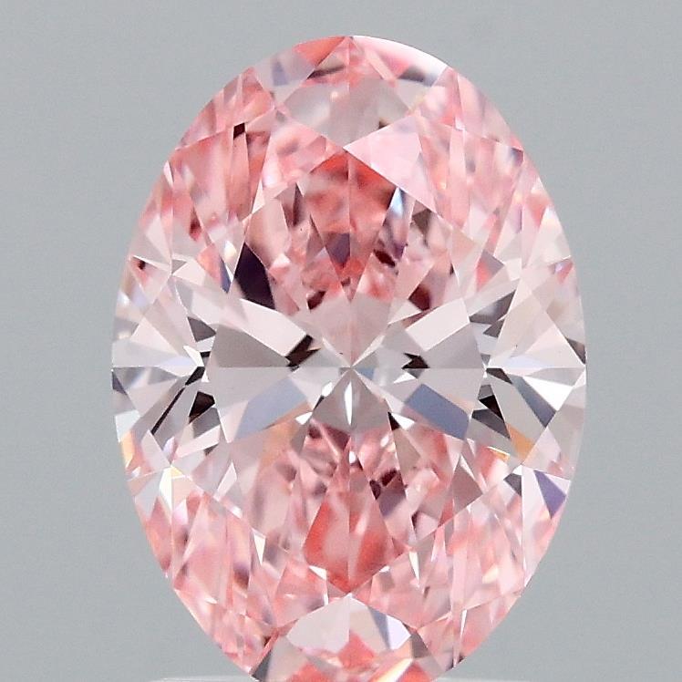 2.00 Ct. Fancy Vivid Pink Oval Lab Grown Diamond