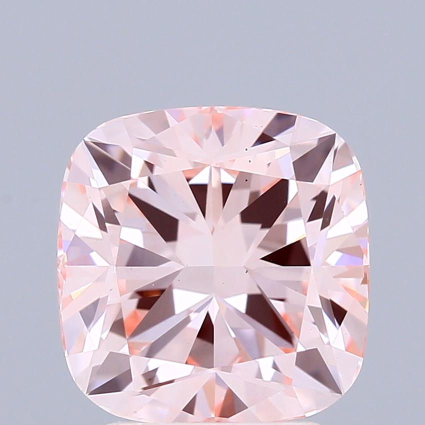 2.74 Ct. Fancy Intense Pink Cushion Lab Grown Diamond