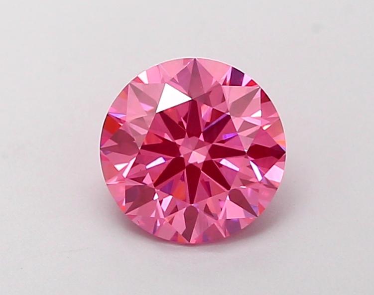 1.08 Ct. Fancy Vivid Pink Round Lab Grown Diamond