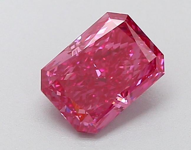 1.07 Ct. Fancy Vivid Pink Radiant Lab Grown Diamond