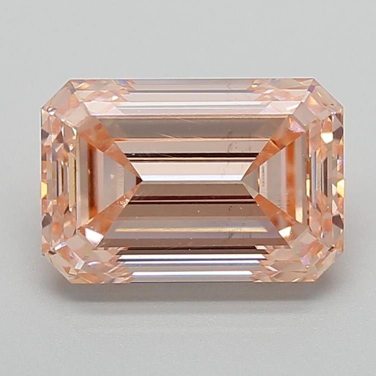 4.04 Ct. Fancy Intense  Pink Emerald Lab Grown Diamond