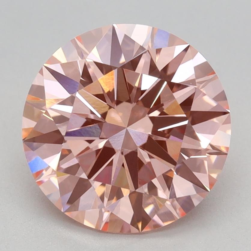 2.03 Ct. Fancy Vivid Pink Round Lab Grown Diamond