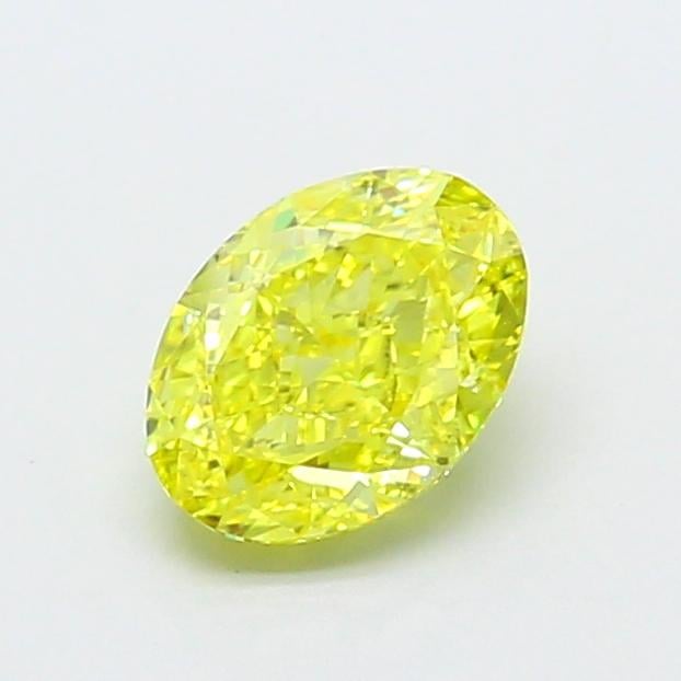1.14 Ct. Fancy Vivid Yellow Oval Lab Grown Diamond