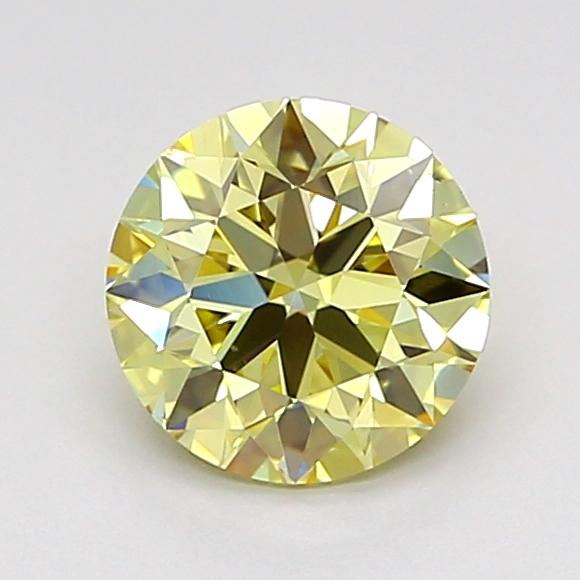 0.99 Ct. Fancy Light Yellow Round Lab Grown Diamond