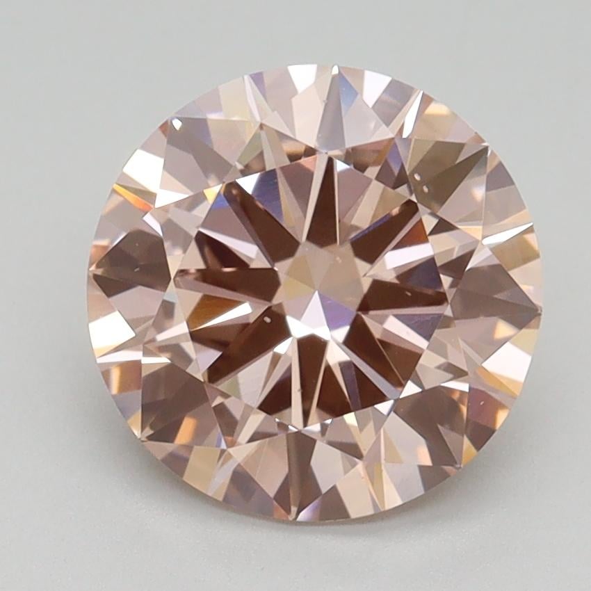 2.46 Ct. Fancy Intense Pink Round Lab Grown Diamond