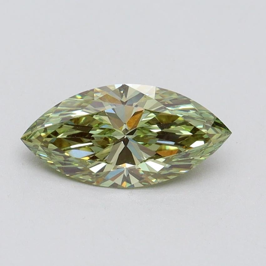 1.01 Ct. Fancy Vivid Green Marquise Lab Grown Diamond
