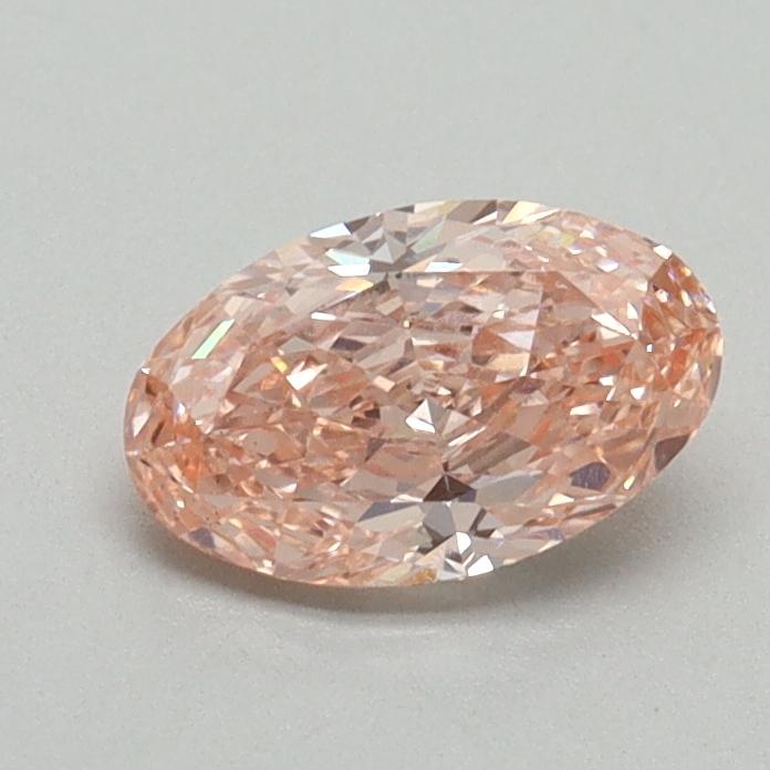 0.66 Ct. Fancy Vivid Pink Oval Lab Grown Diamond