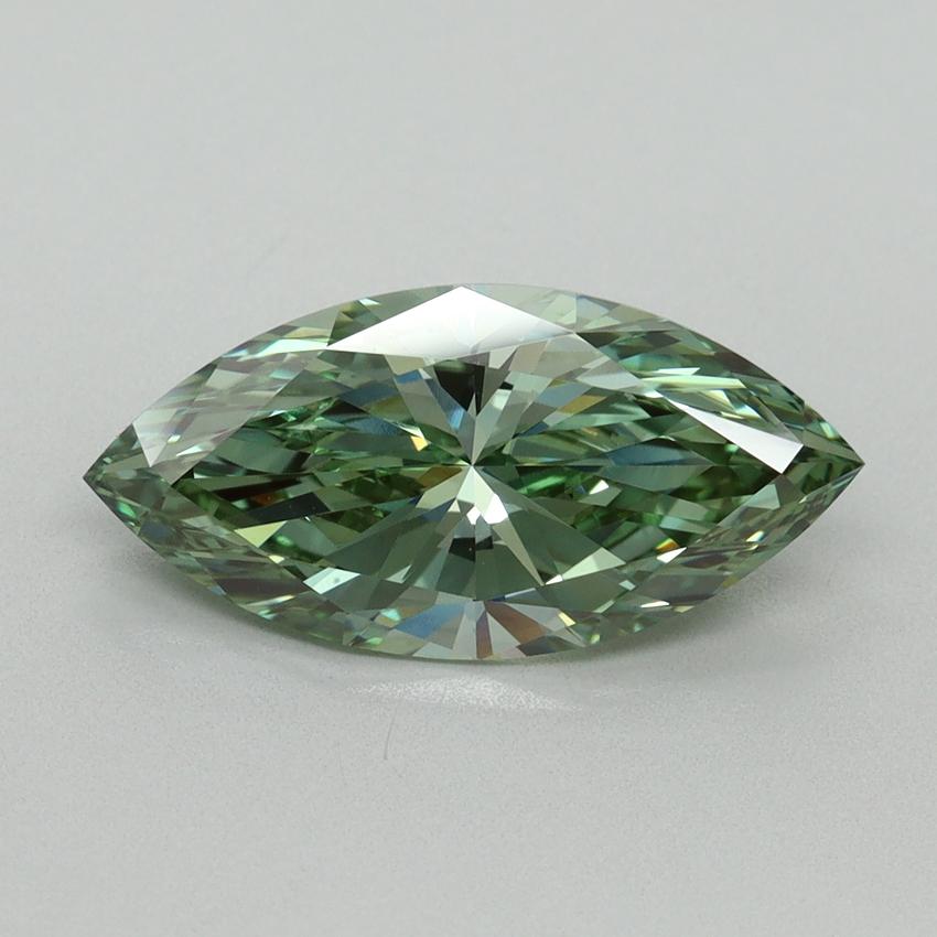 2.50 Ct. Fancy Vivid Green Marquise Lab Grown Diamond