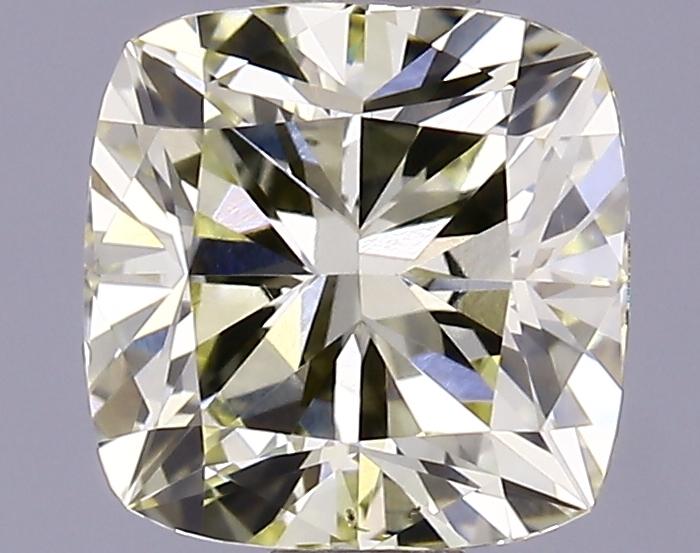 1.02 Ct. Fancy Light Yellow Cushion Lab Grown Diamond
