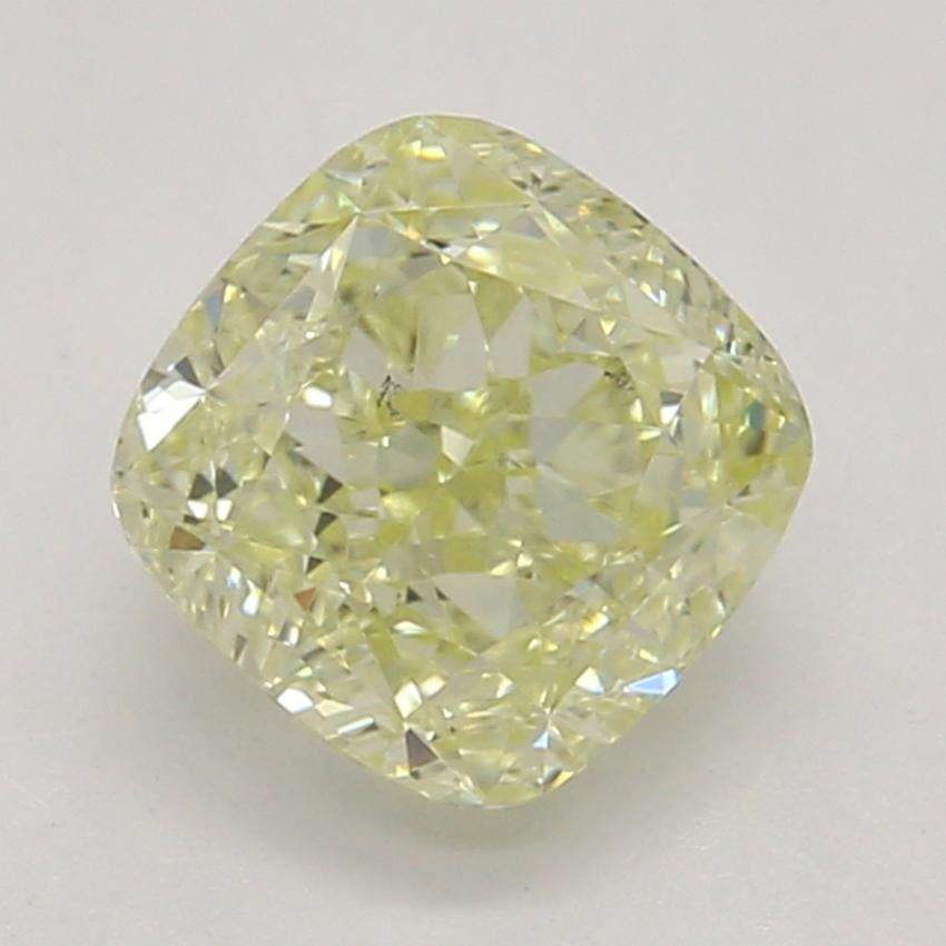 0.70 Ct. Fancy Light Yellow Cushion Diamond