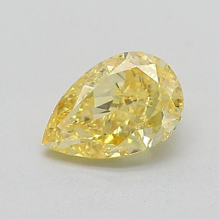1.06 Ct. Fancy Intense  Yellow Pear Lab Grown Diamond