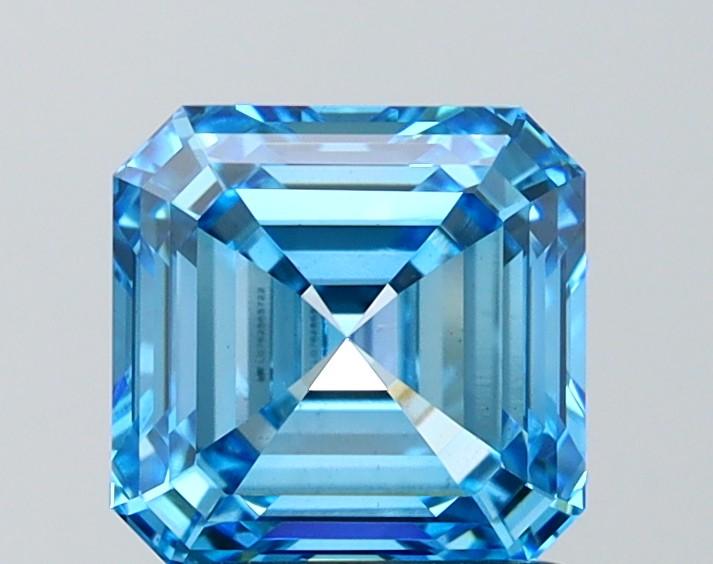 2.01 Ct. Fancy Vivid Blue Asscher Lab Grown Diamond