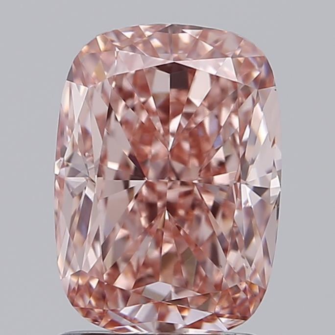 2.01 Ct. Fancy Vivid Pink Cushion Lab Grown Diamond