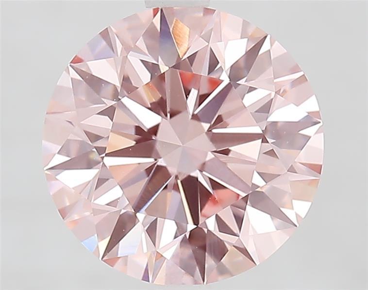 3.57 Ct. Fancy Intense  Pink Round Lab Grown Diamond