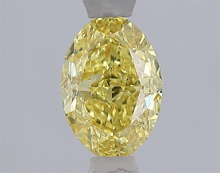 1.08 Ct. Fancy Intense  Yellow Oval Lab Grown Diamond