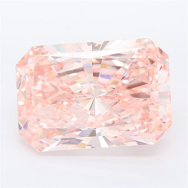 15.02 Ct. Fancy Vivid Pink Radiant Lab Grown Diamond