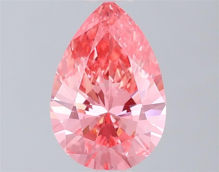 0.94 Ct. Fancy Vivid Pink Pear Lab Grown Diamond