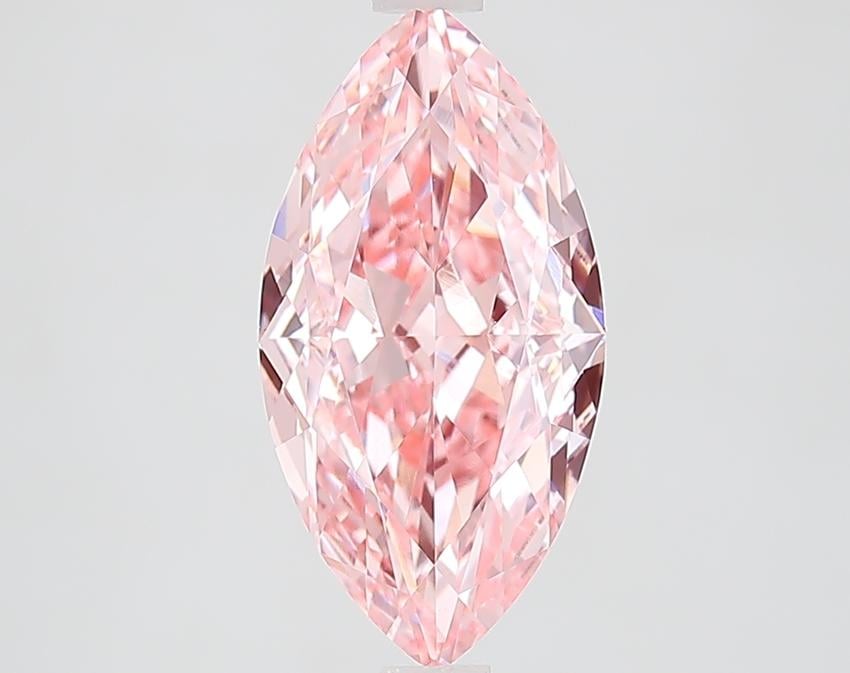 3.0 Ct. Fancy Vivid Pink Marquise Lab Grown Diamond