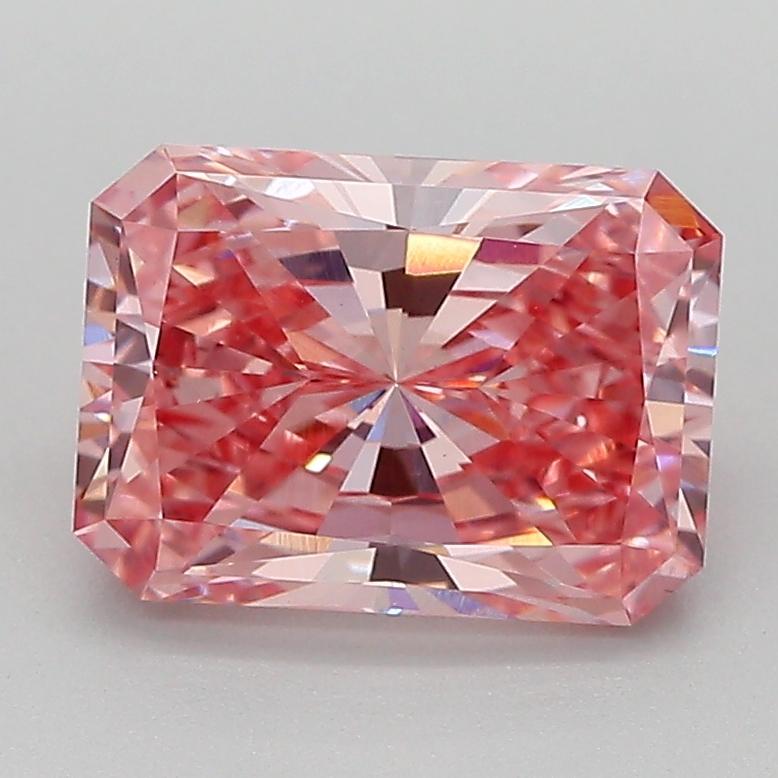 2.01 Ct. Fancy Intense Pink Radiant Lab Grown Diamond