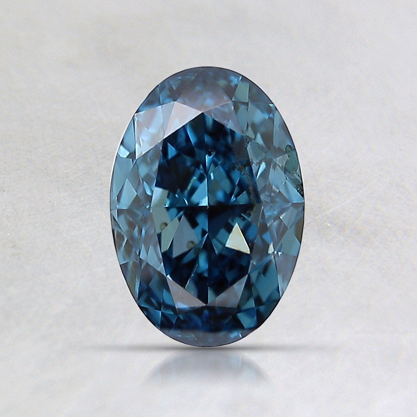 0.81 Ct. Fancy Deep Blue Oval Lab Created Diamond
