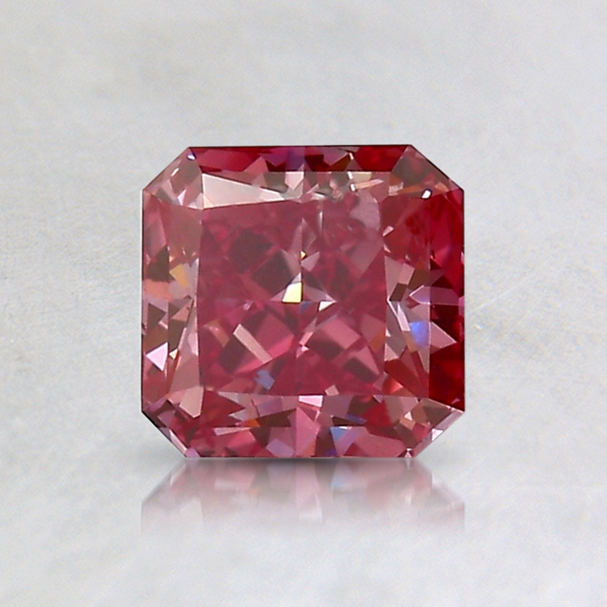 0.97 Ct. Fancy Purplish Red Radiant Lab Created Diamond