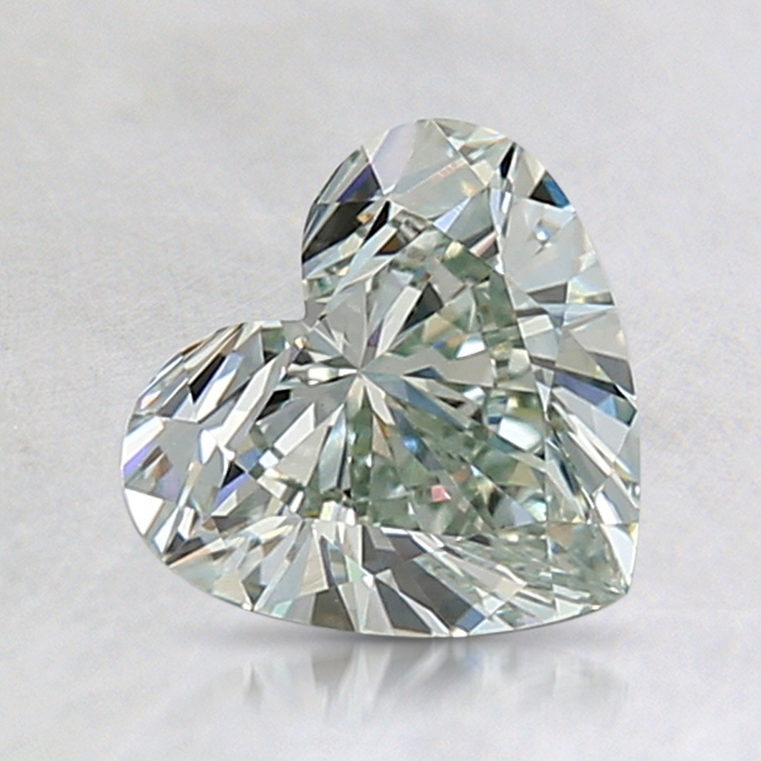 1.00 Ct. Fancy Intense Green Heart Lab Grown Diamond